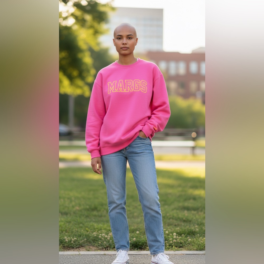 BFF & Babes Pink Graphic Crewneck Sweatshirt Size Medium NWT